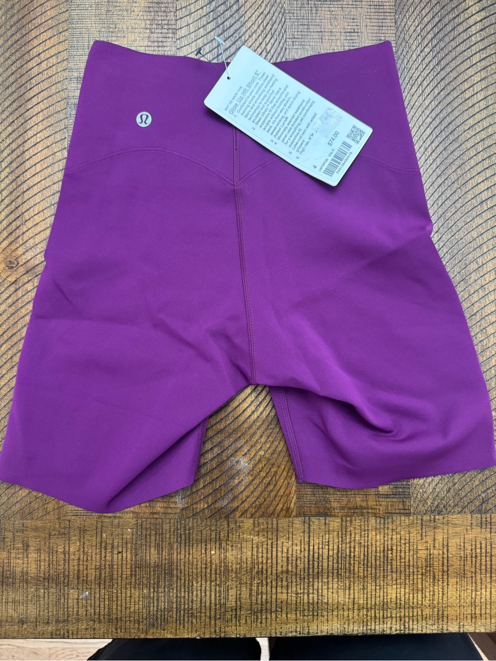 Lululemon Purple Girls' High-Rise Bike Shorts
